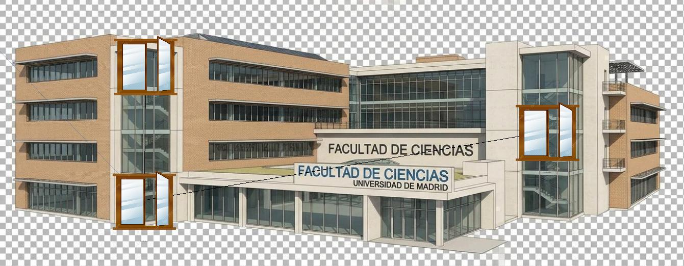 Renderizado ilustrativo del edificio Facultad 2 (Facultad de Ciencias)